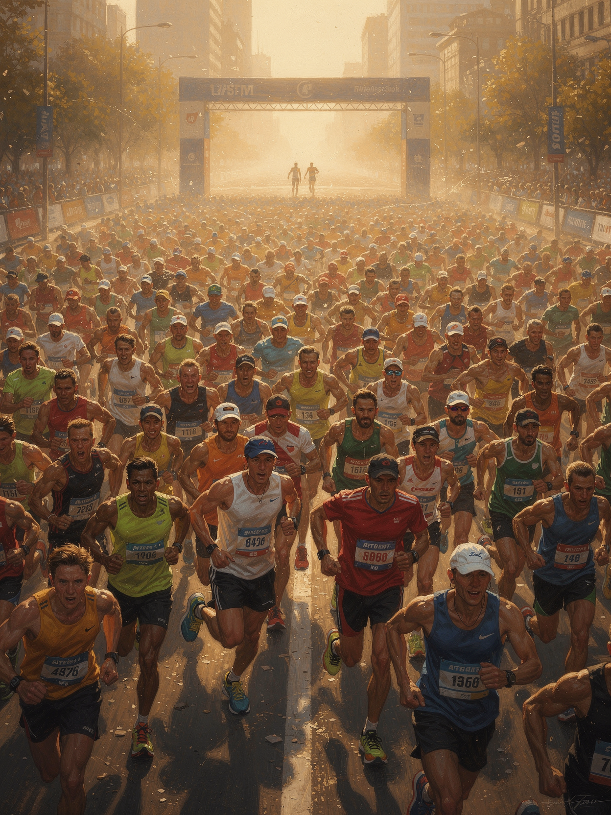 Frozen marathon start